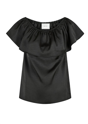 Kris Heavy sateen top Sort Neo Noir 